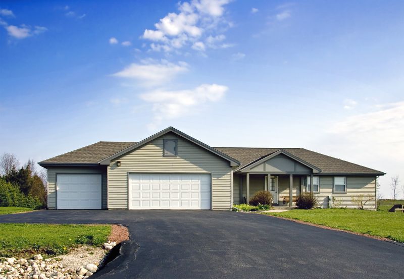 Freshly Paved Asphalt Driveway