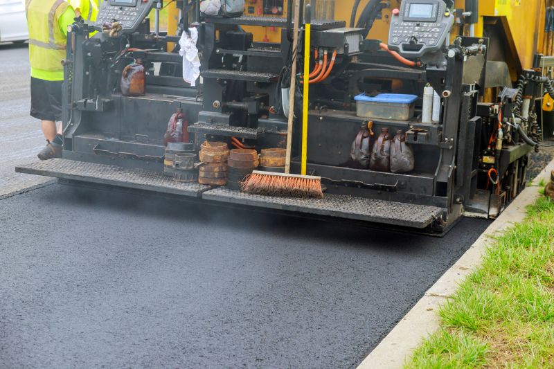 Residential Asphalt Paving in Progress